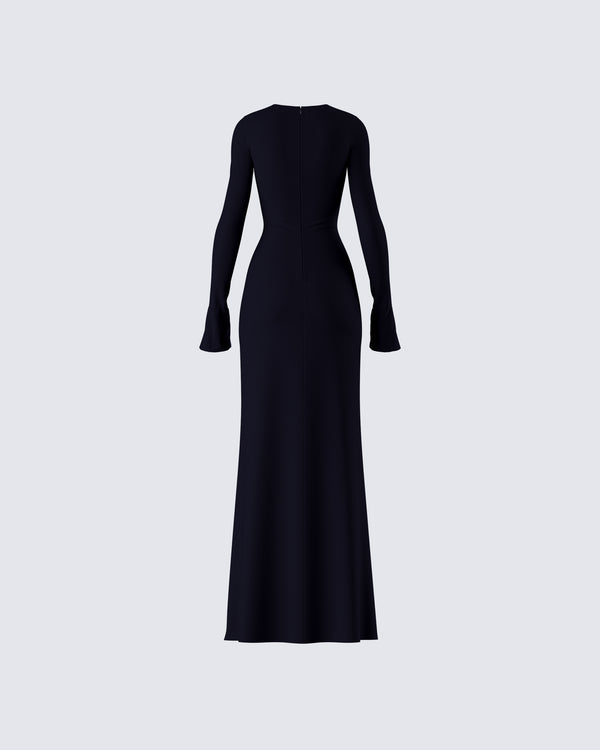 Finesse Eda Black Bandeau Maxi Dress