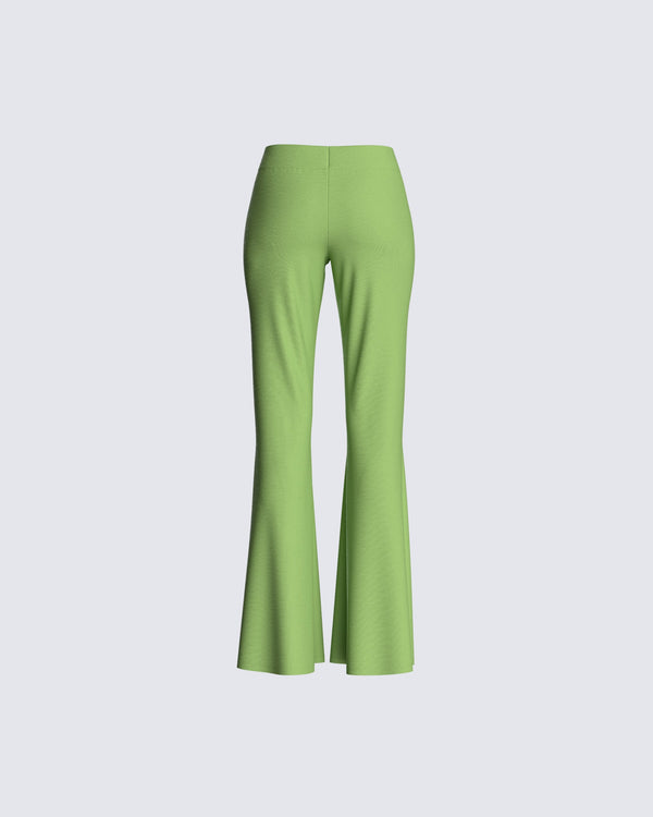 Finesse Emerson Green Flared Pant