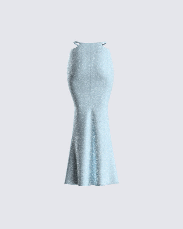 Finesse Erika Blue Maxi Skirt