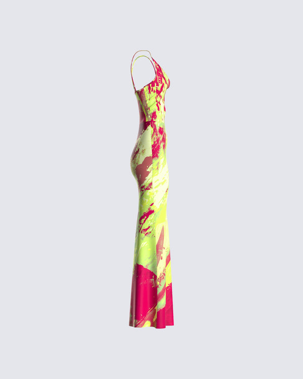 Finesse Everleigh Abstract Print Dress