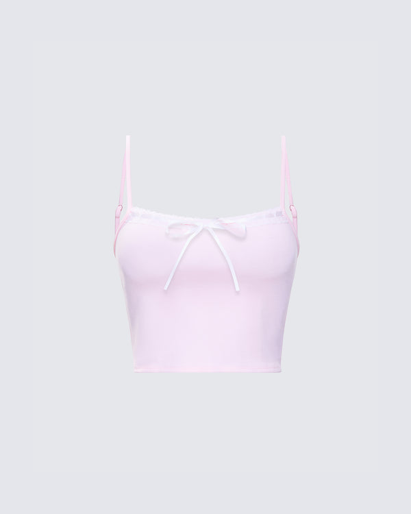 finesse Fable Pink Bow Cami