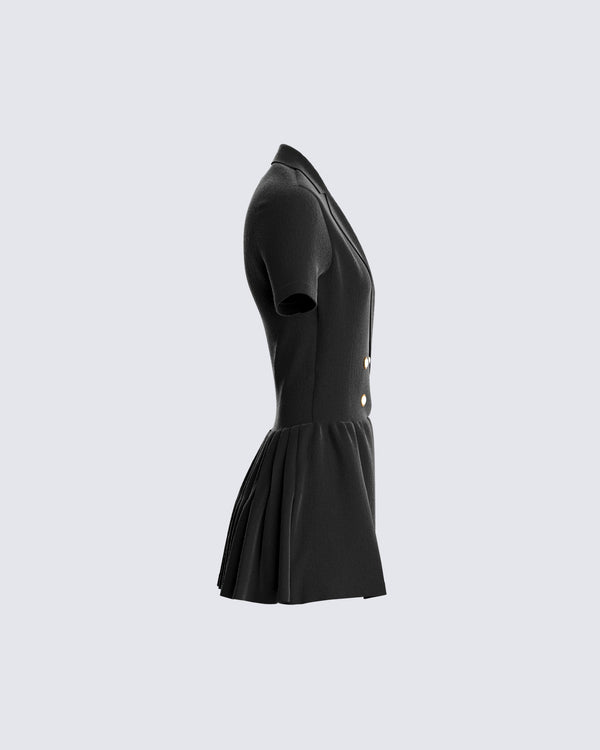 Finesse Felix Black Mini Dress