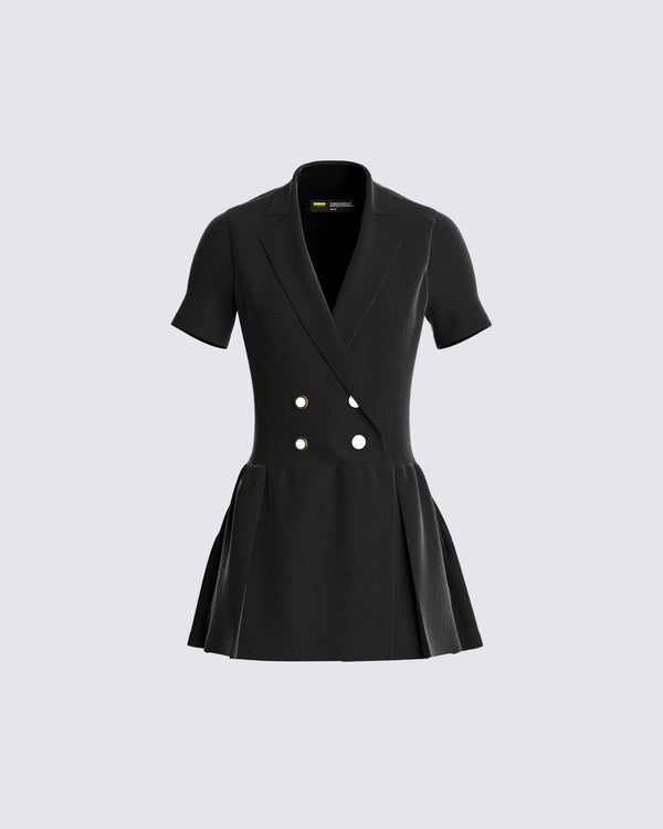 finesse Felix Black Mini Dress