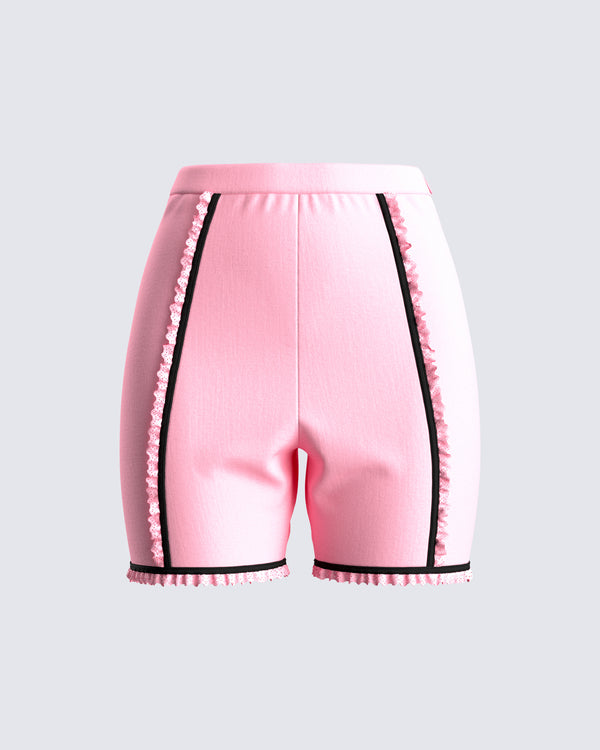 finesse Gabriela Multi Ruffle Trim Short