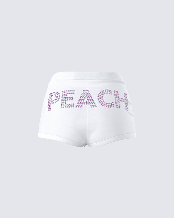 Finesse Gaia White Graphic Mini Short