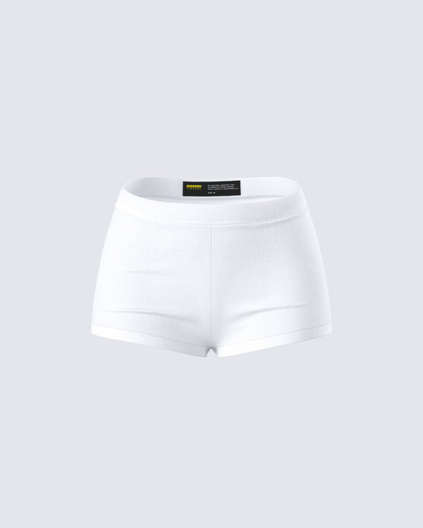 finesse Gaia White Graphic Mini Short
