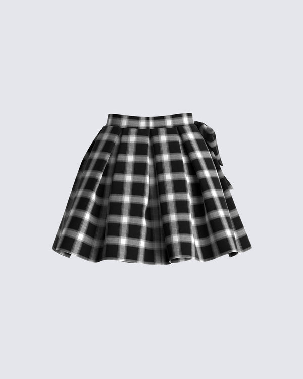 Finesse Gianna Pleated Mini Skirt