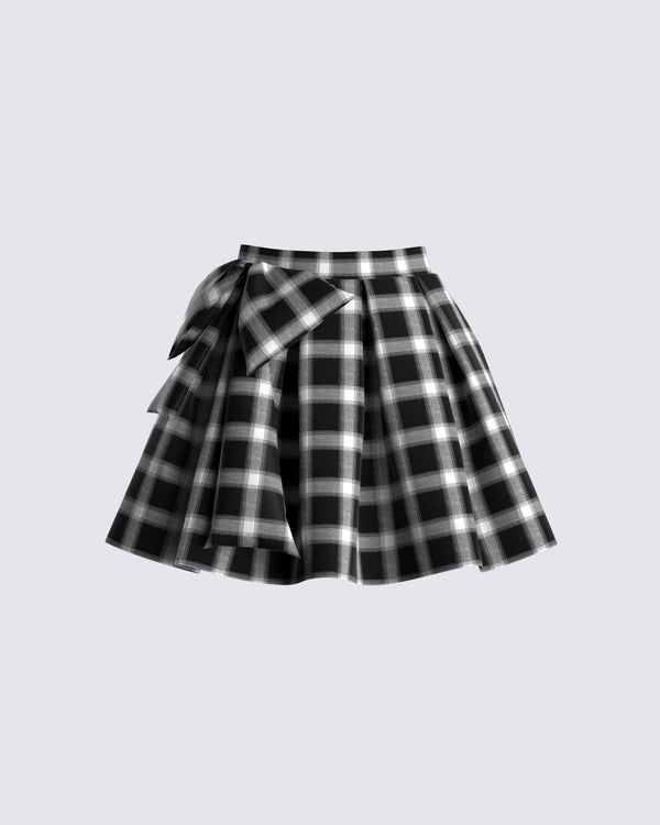 finesse Gianna Pleated Mini Skirt