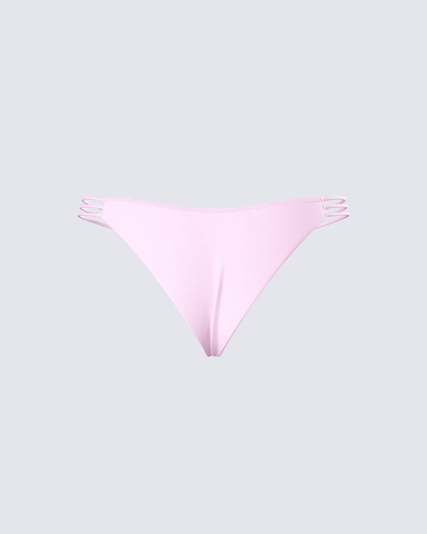 Finesse Halsey Pink Cheeky Bikini Bottom