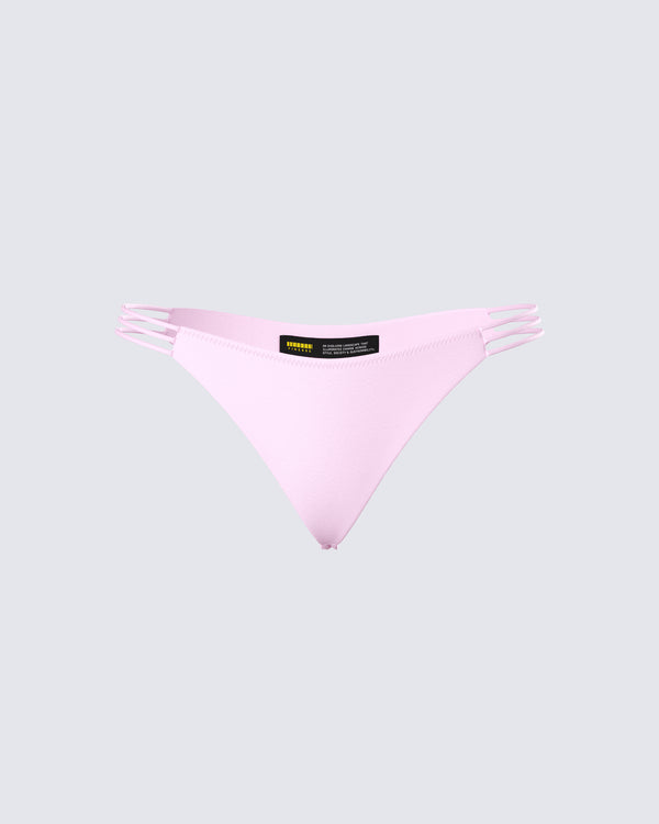 finesse Halsey Pink Cheeky Bikini Bottom