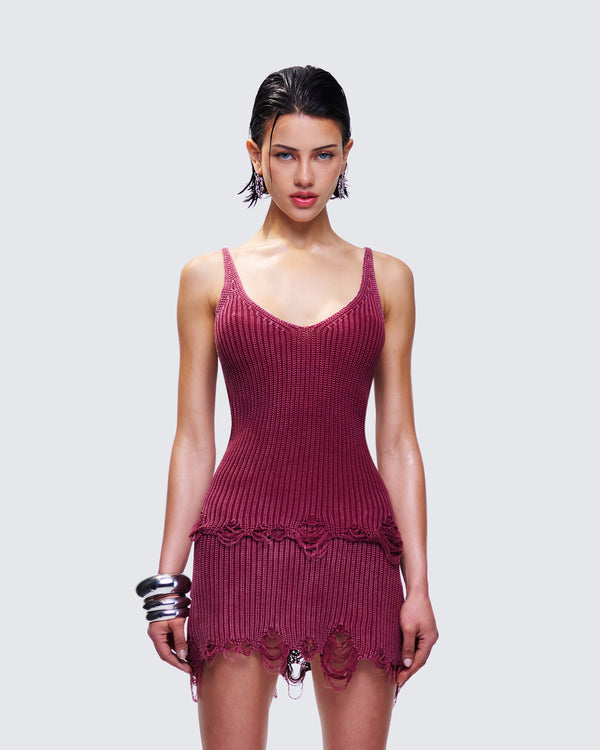 Finesse Hebe Washed Frayed Hem Tank