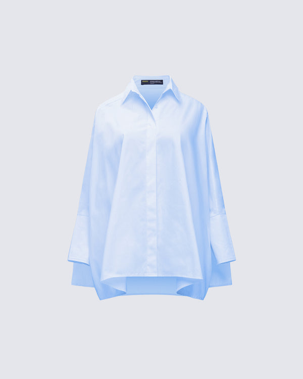 finesse Hesper Blue Box Cut Shirt