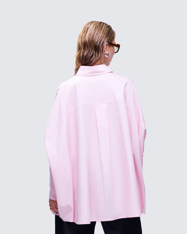 Finesse Hesper Pink Box Cut Shirt
