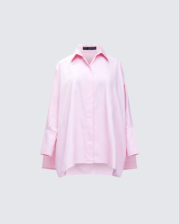 finesse Hesper Pink Box Cut Shirt