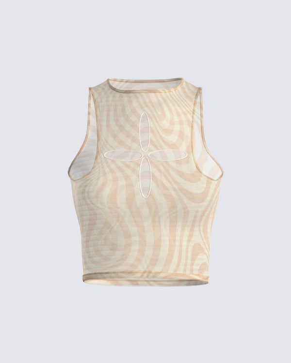 finesse Holli Cut Out Top