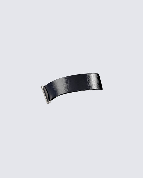 Finesse Imelda Black Vegan Leather Belt