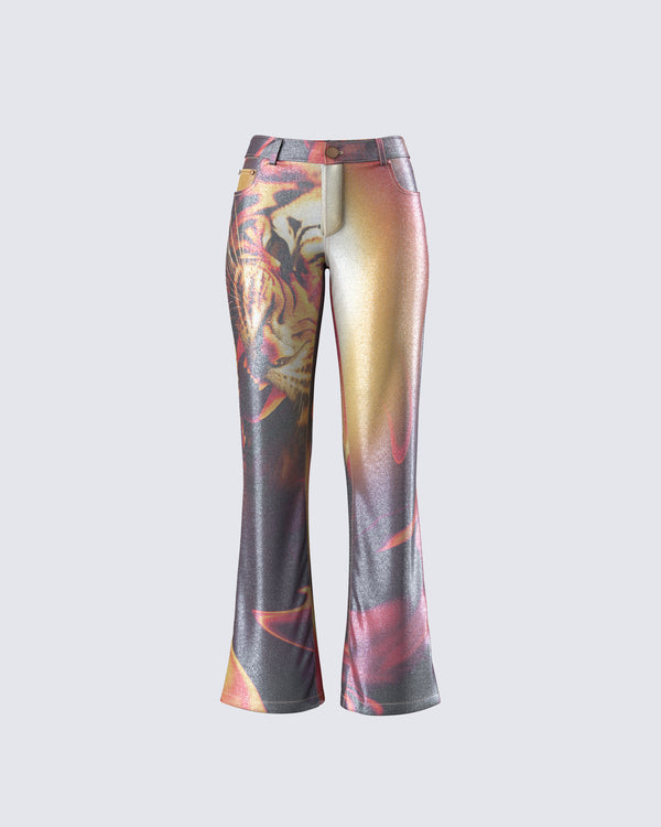 finesse Janet Multi Tiger Shimmer Pant
