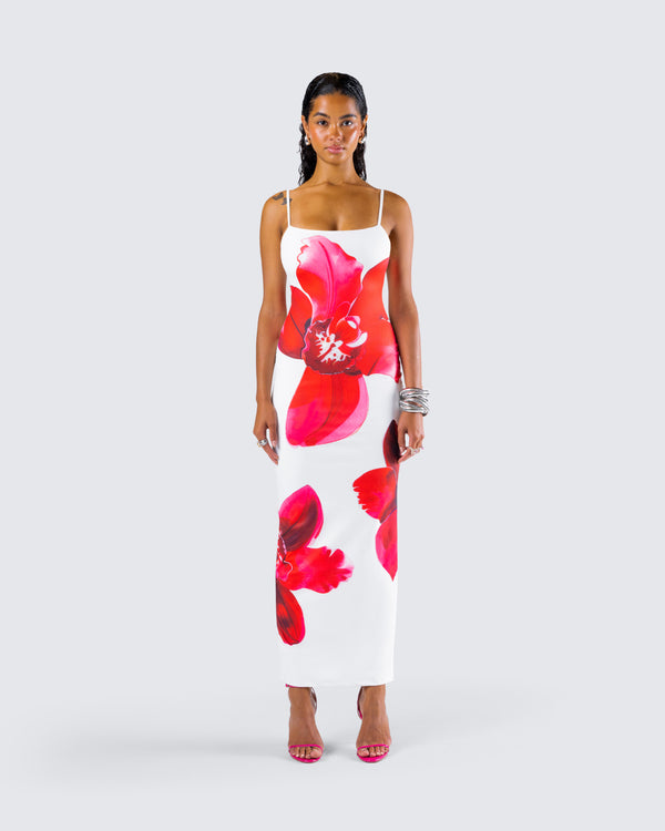 Finesse Jemima Floral Print Maxi Dress