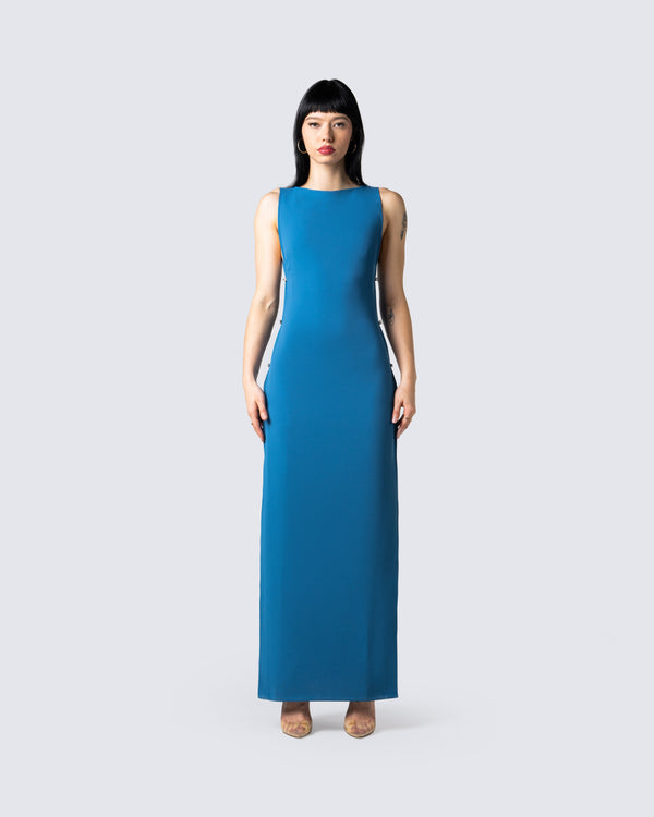 Finesse Jenara Navy Maxi Dress
