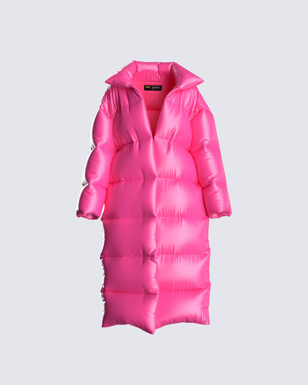 finesse Jenny Shiny Oversized Puffer