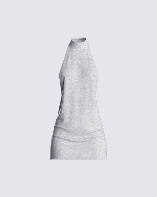 finesse Jess Grey Mini Dress