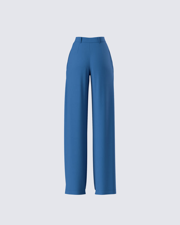 Finesse Jobelle Teal Trouser Pant