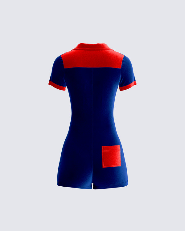 Finesse Johana Multi Velvet Mini Romper