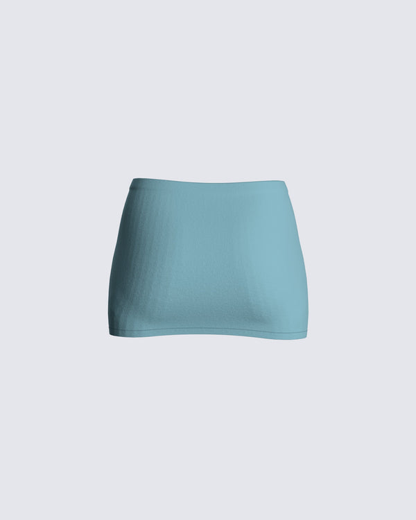 Finesse Jones Blue Mini Skirt