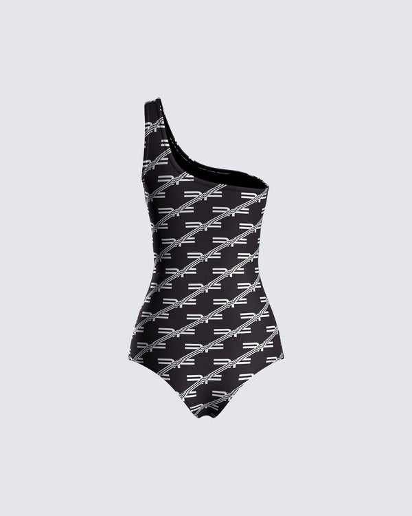 Finesse Joy Logo Print Bodysuit