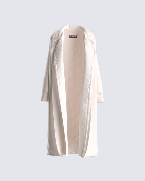 finesse Julian Cream Maxi Coat