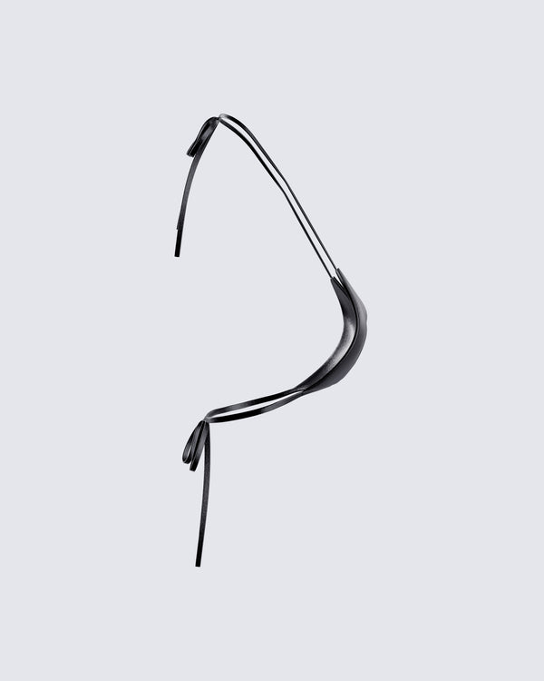 Finesse Kaito Black Triangle Bralette Top