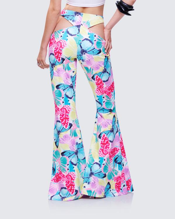 Finesse Kandi Printed Wrap Flare Pant