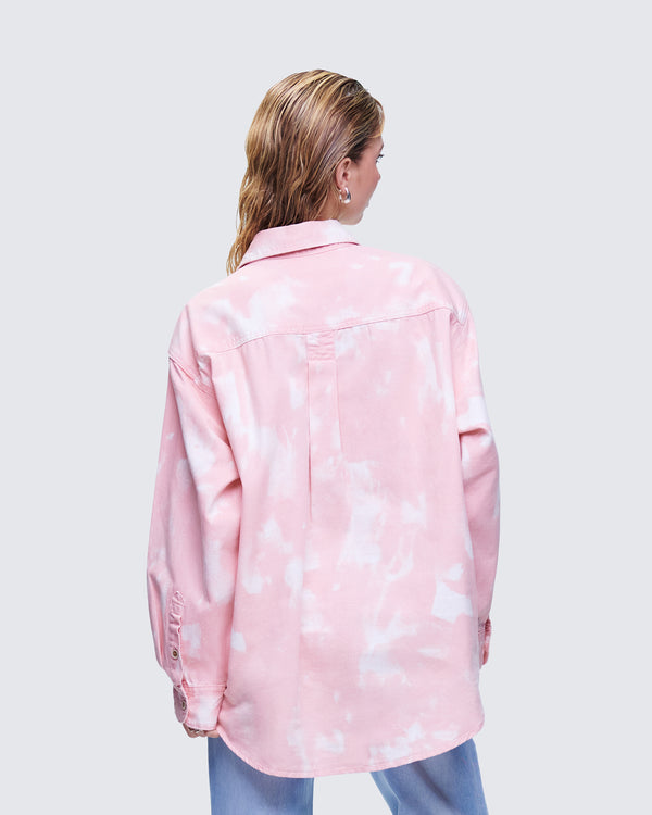 Finesse Karasi Pink Wash Loose Fit Shirt