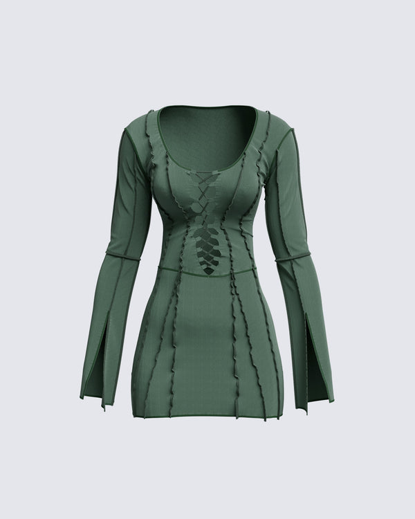 finesse Karlie Lace Up Boss Dress