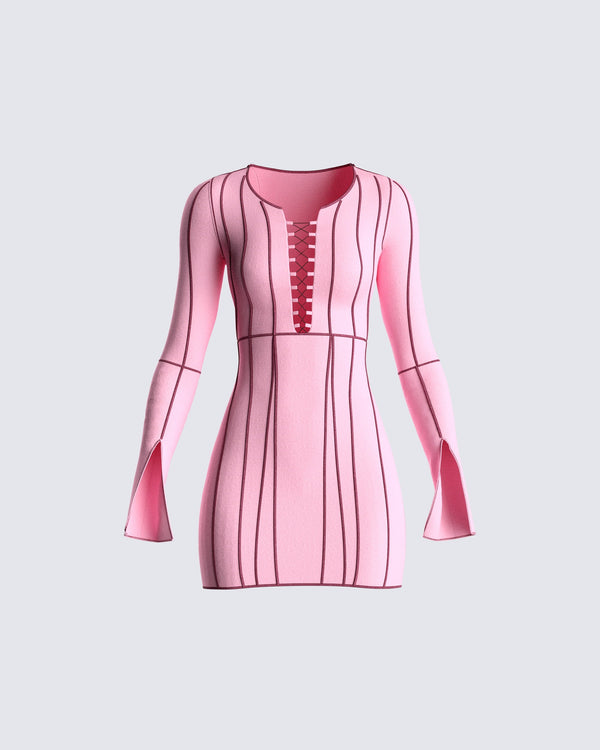 finesse Karlie Strawberry Mini Dress