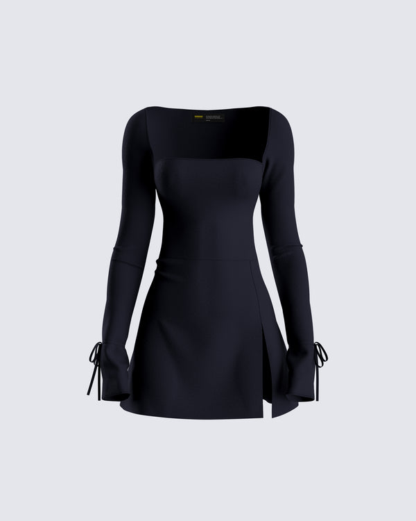 finesse Kesia Black Mini Dress