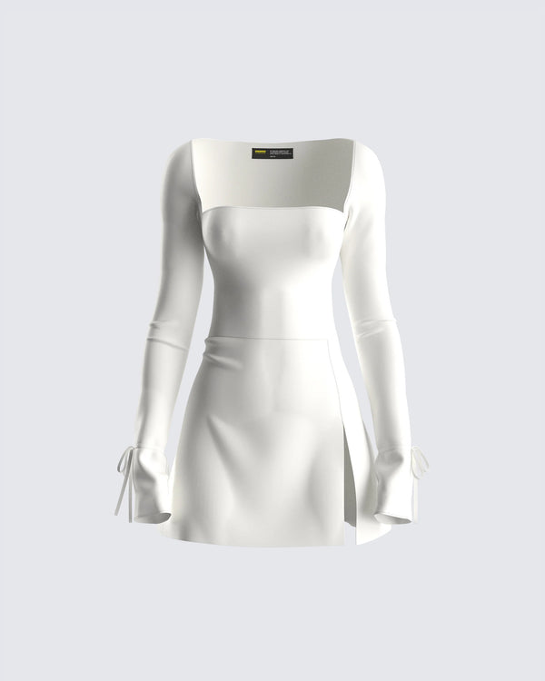 finesse Kesia Ivory Mini Dress