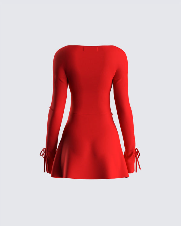 Finesse Kesia Red Mini Dress