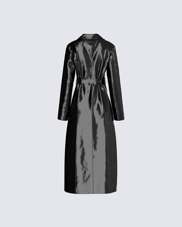 Finesse Knox Vegan Leather Coat