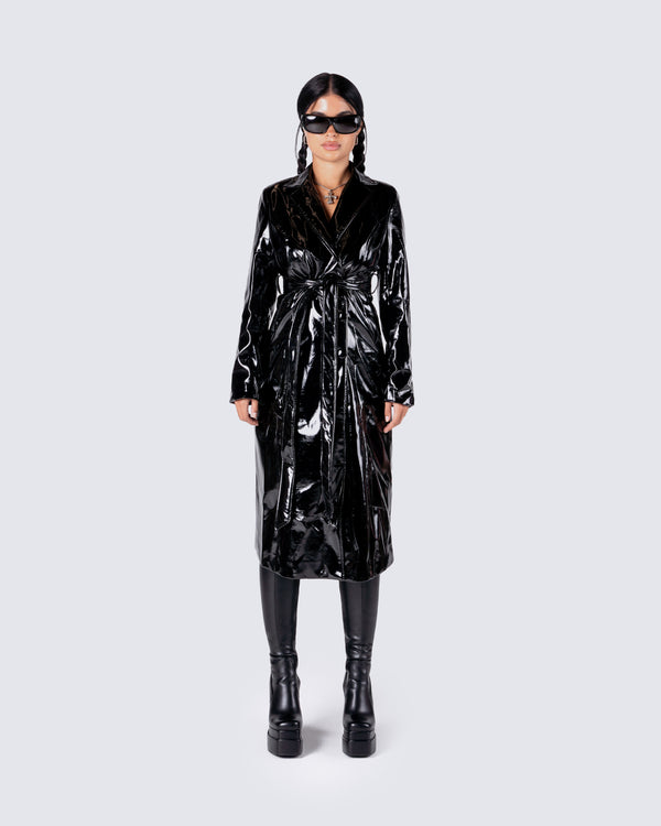 Finesse Knox Vegan Leather Coat