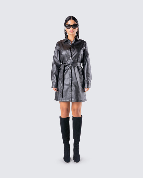 Finesse Kylie Vegan Leather Jacket