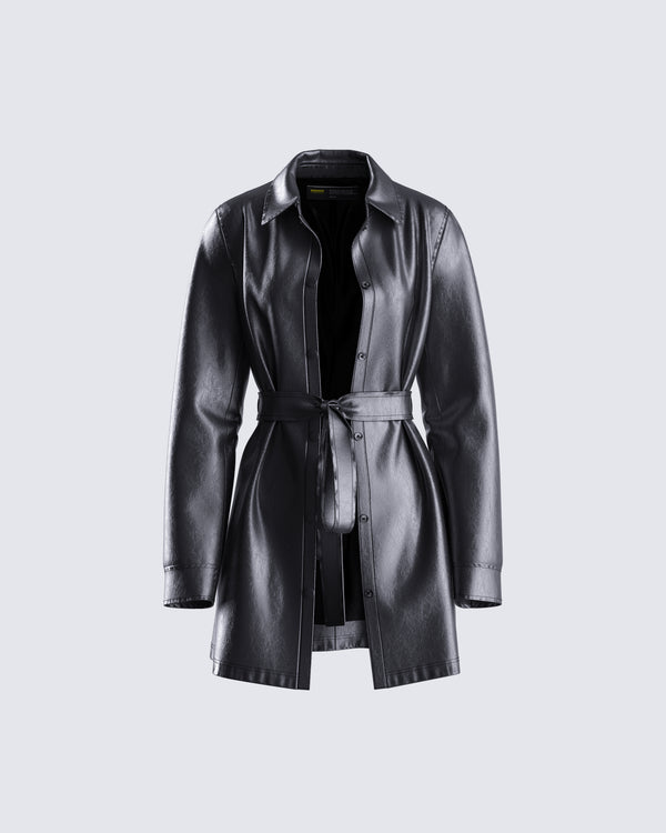 finesse Kylie Vegan Leather Jacket