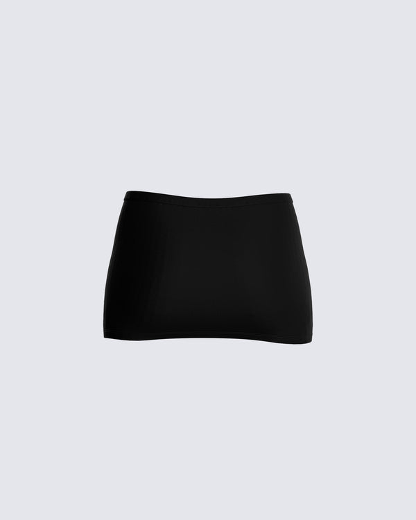 Finesse Leon Black Mini Skirt