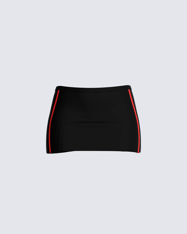 finesse Leon Black Mini Skirt