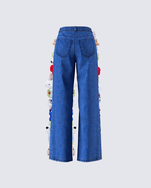 Finesse Levelle Blue Denim Stuffed Animal Jean