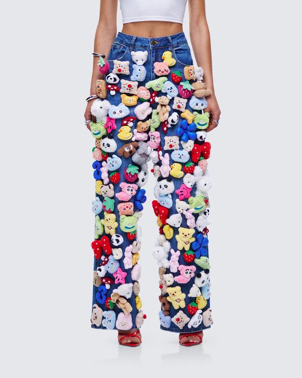 Finesse Levelle Blue Denim Stuffed Animal Jean
