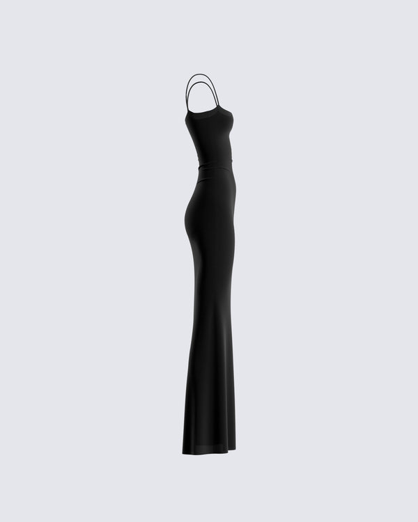 Finesse Lilibet Black Maxi Dress