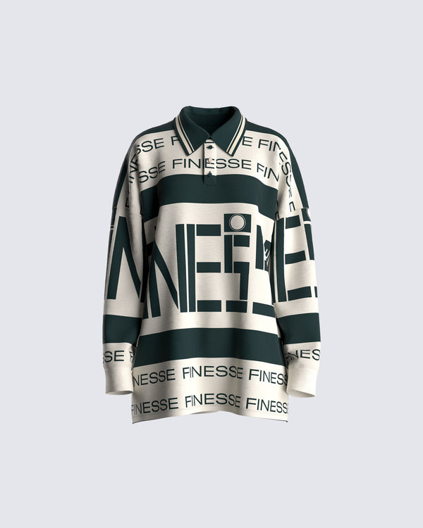 finesse Logan Polo Top