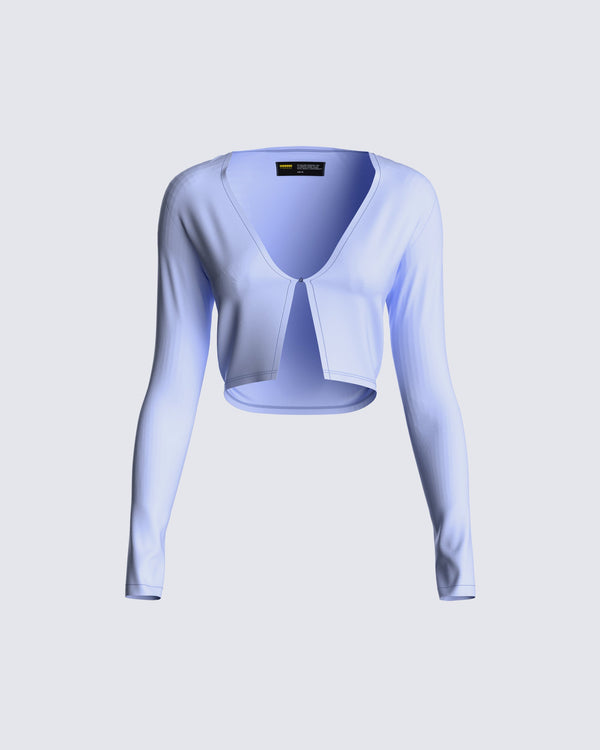 finesse Lori Lavender Jersey Top