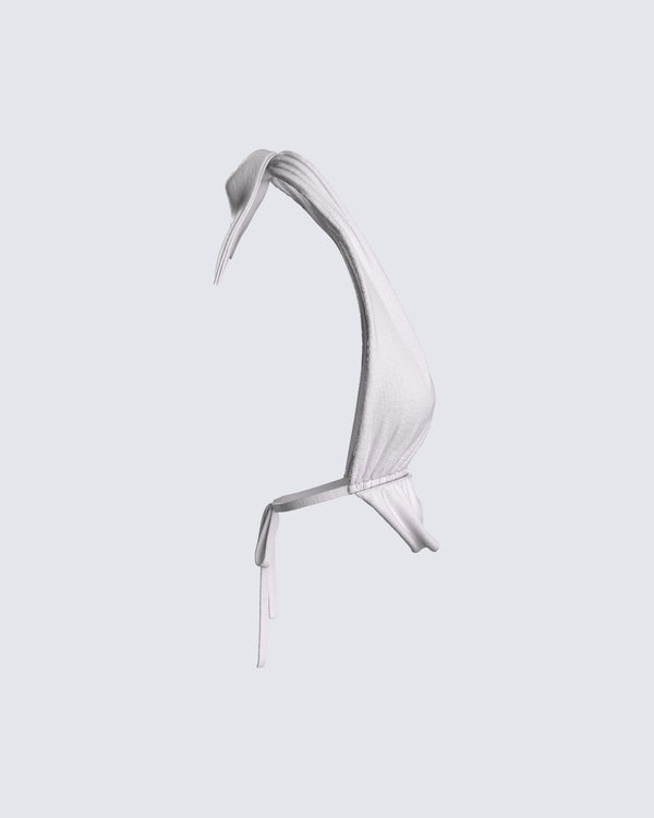 Finesse Lourdes Grey Jersey Halter Top